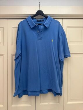 Polo by Ralph Lauren Light Blue Short-Sleeve Polo with Yellow Pony